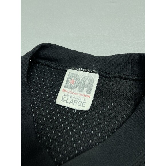 Vintage Don Alleson Athletic Black Baseball 2 Button Jersey Tiger Logo Mesh XL - Picture 4 of 9